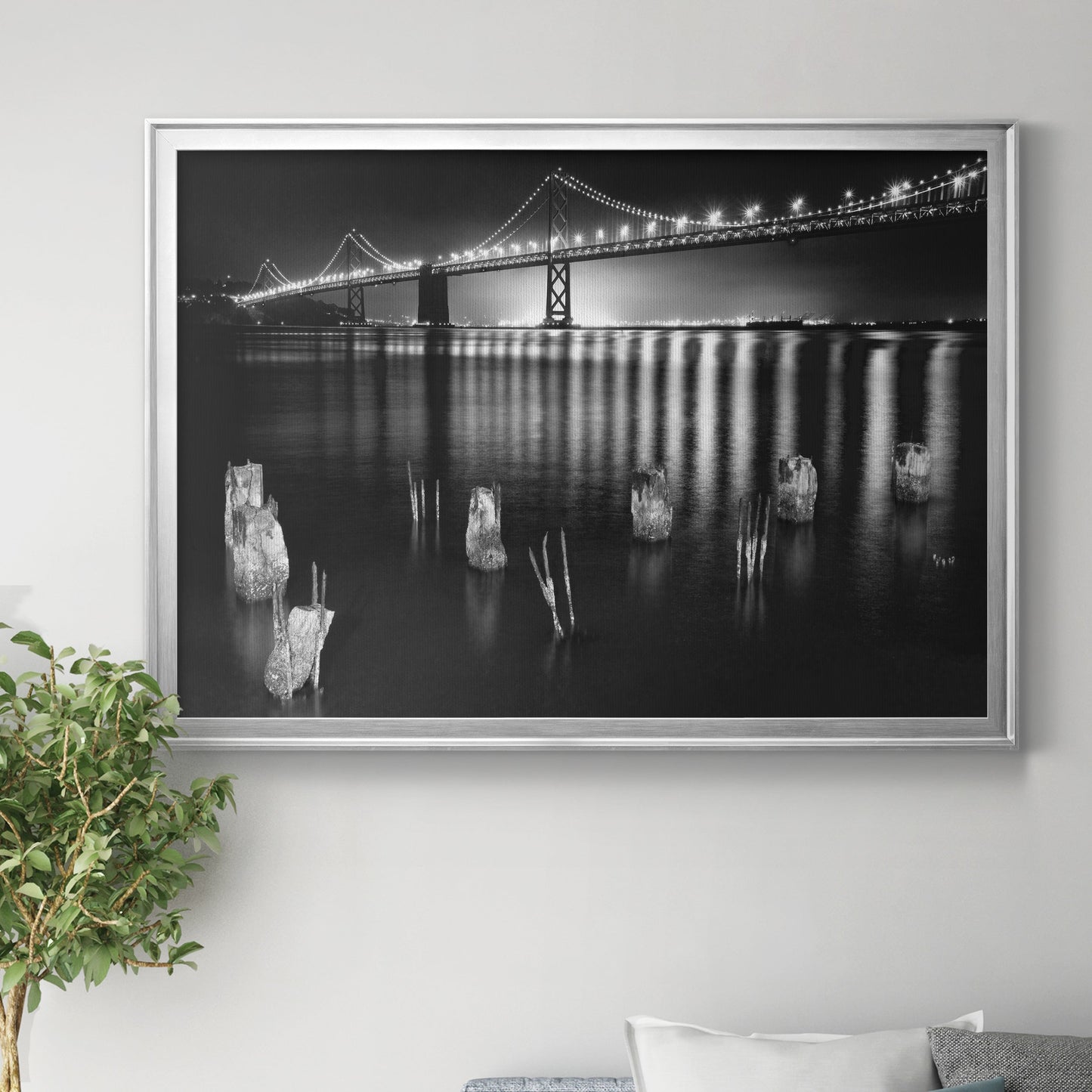 Night Reflections Premium Classic Framed Canvas - Ready to Hang