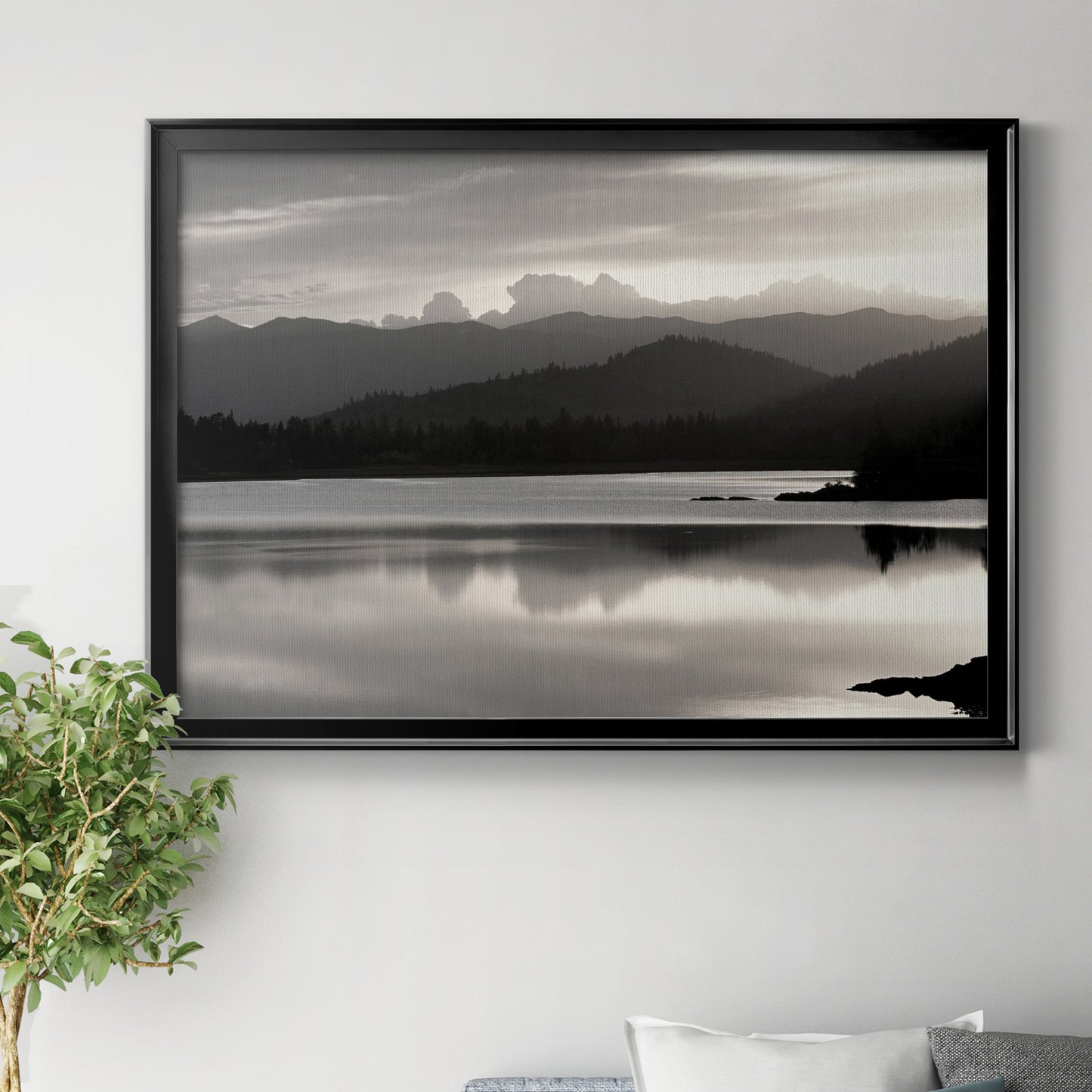 Salish Mountains Premium Classic Framed Canvas - Ready to Hang