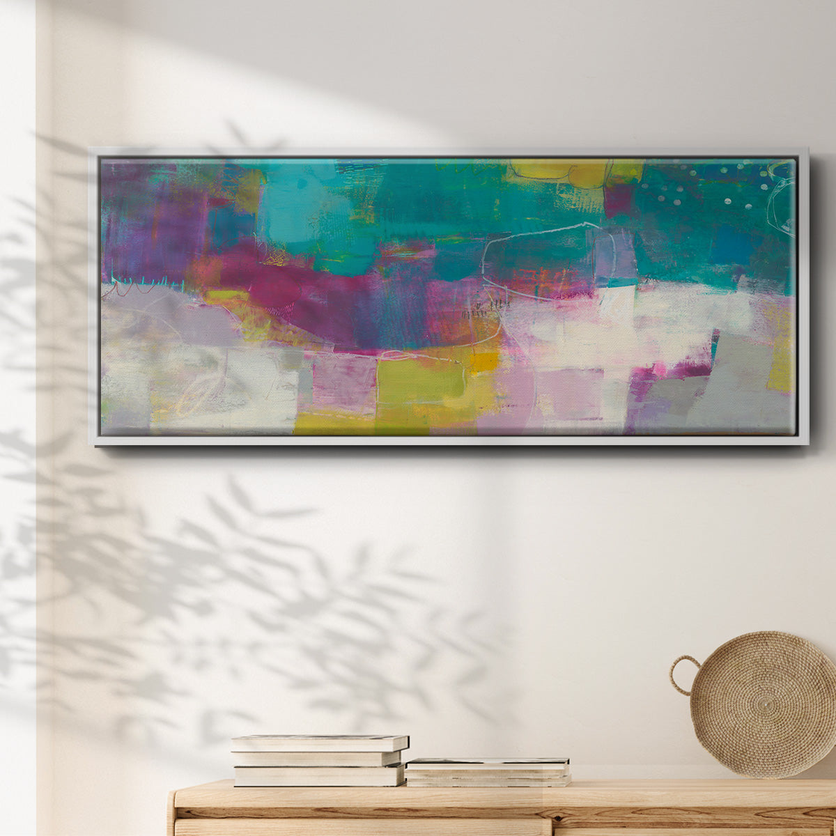 Loop I - Floater Framed Canvas Print