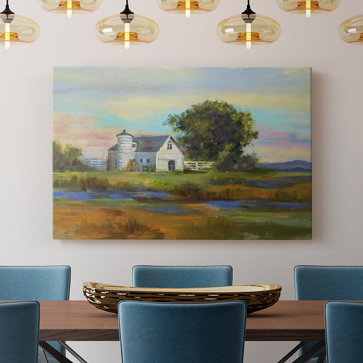 Down By The Barn - Canvas Art Print