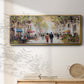 Paris Teal III - Floater Framed Canvas Print