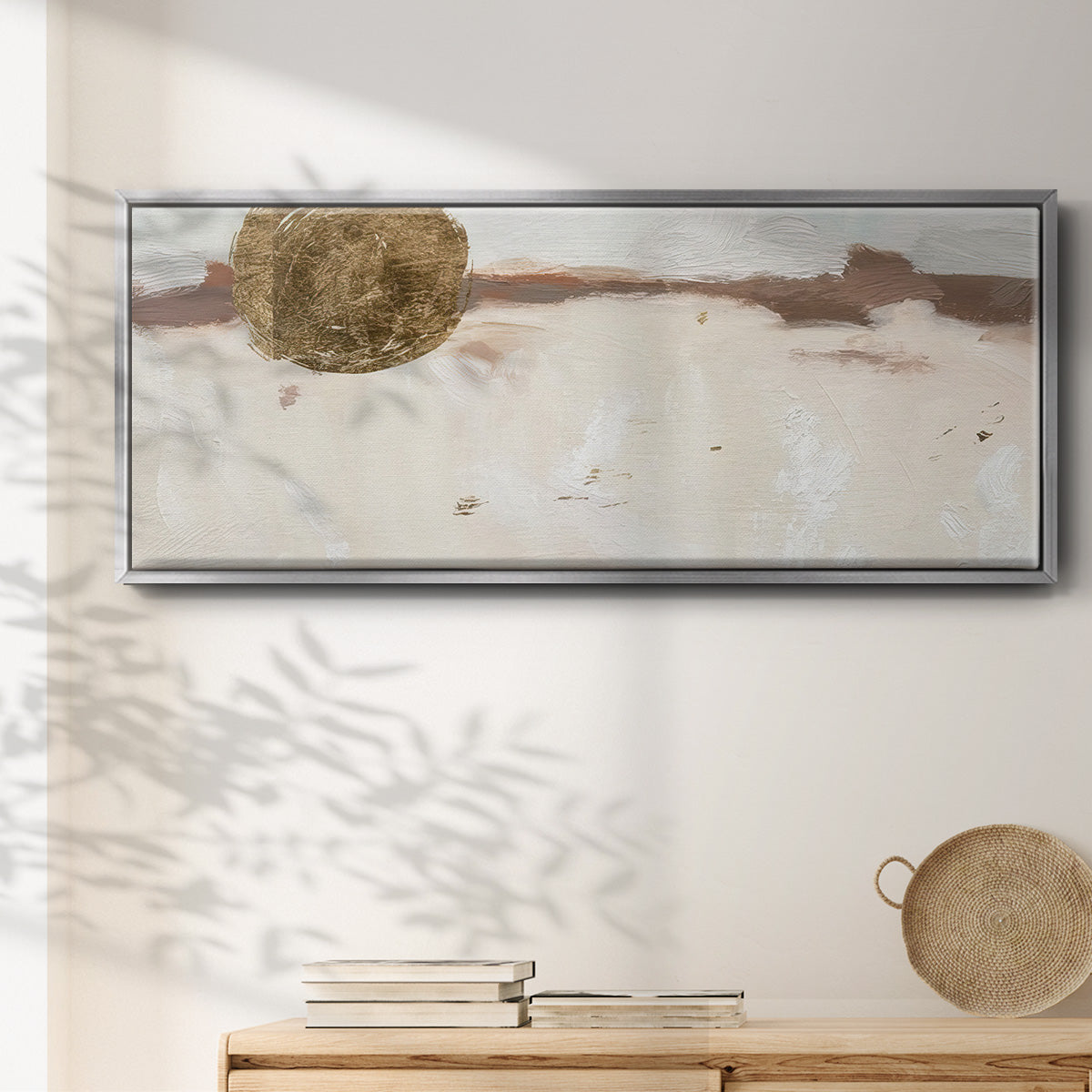 Winter Medallion IV - Floater Framed Canvas Print