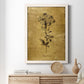 Gold Sketch Botanical II - Premium Canvas Framed in Barnwood - Ready to Hang