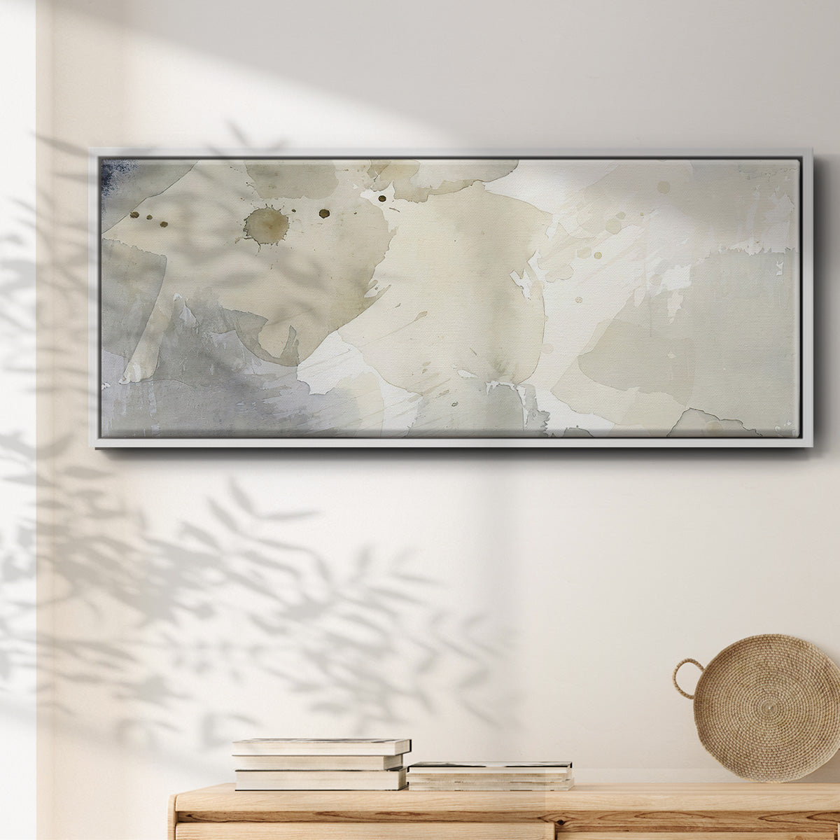 Dried Bergamot in Mist I - Floater Framed Canvas Print