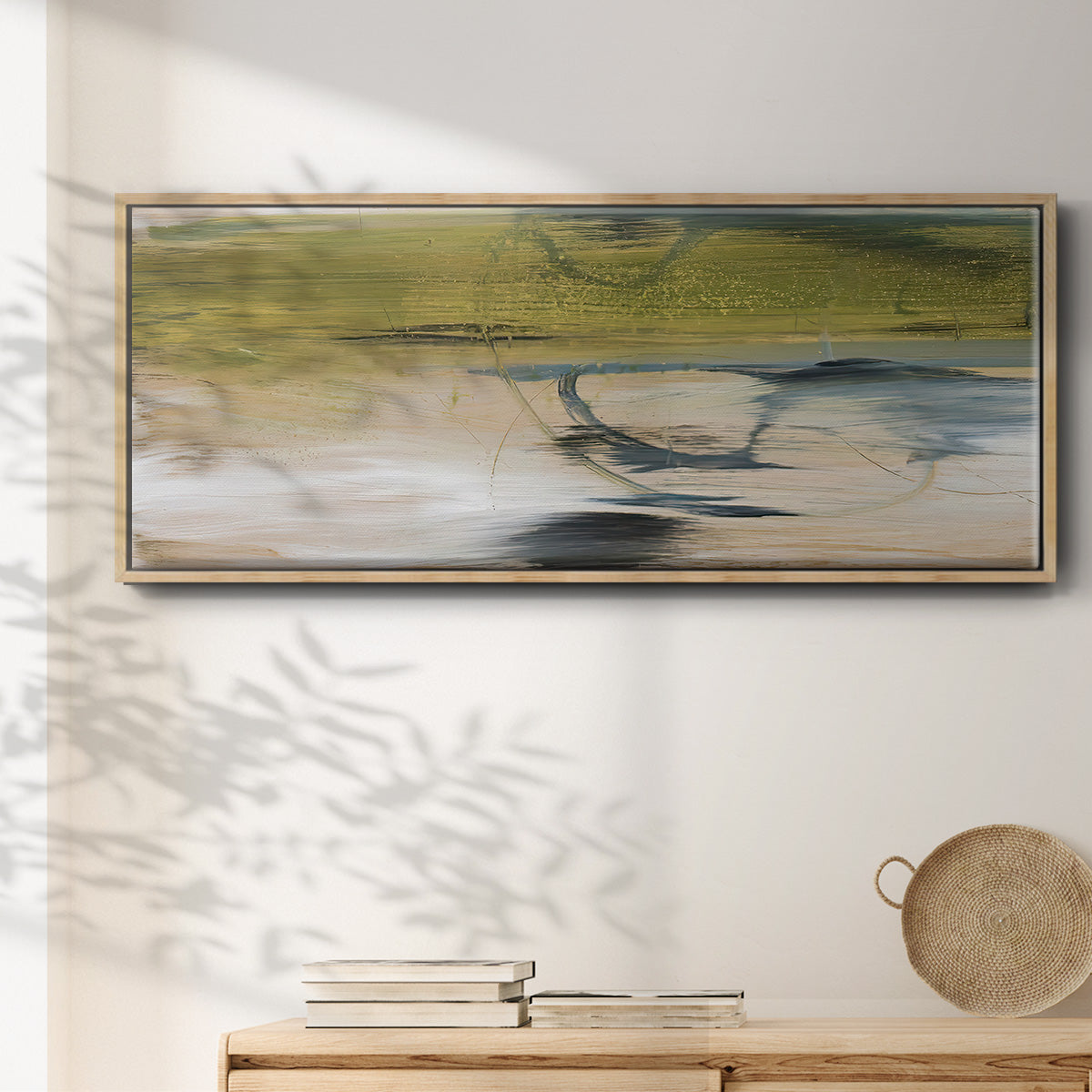Aquatic Reflections II - Floater Framed Canvas Print