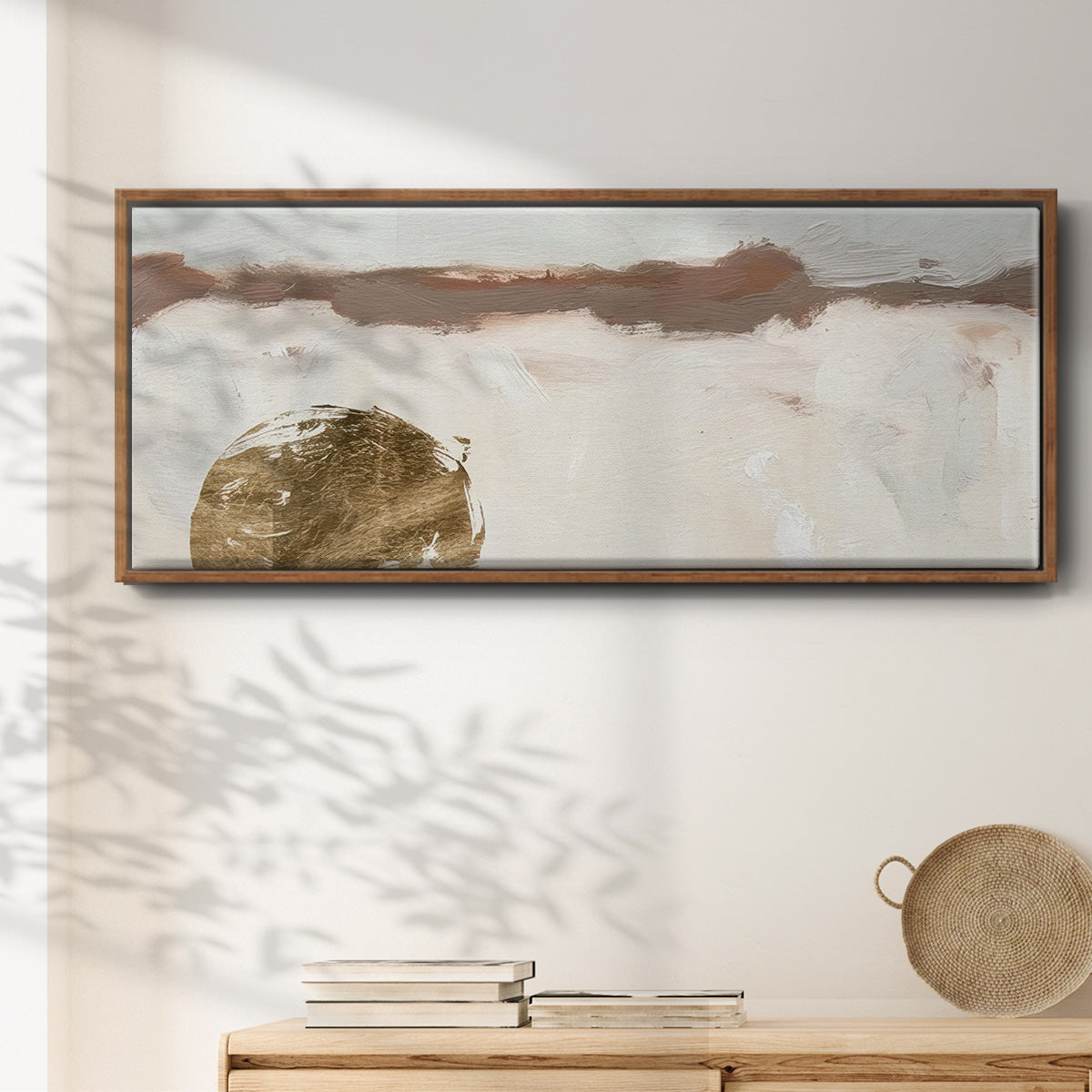 Winter Medallion I - Floater Framed Canvas Print