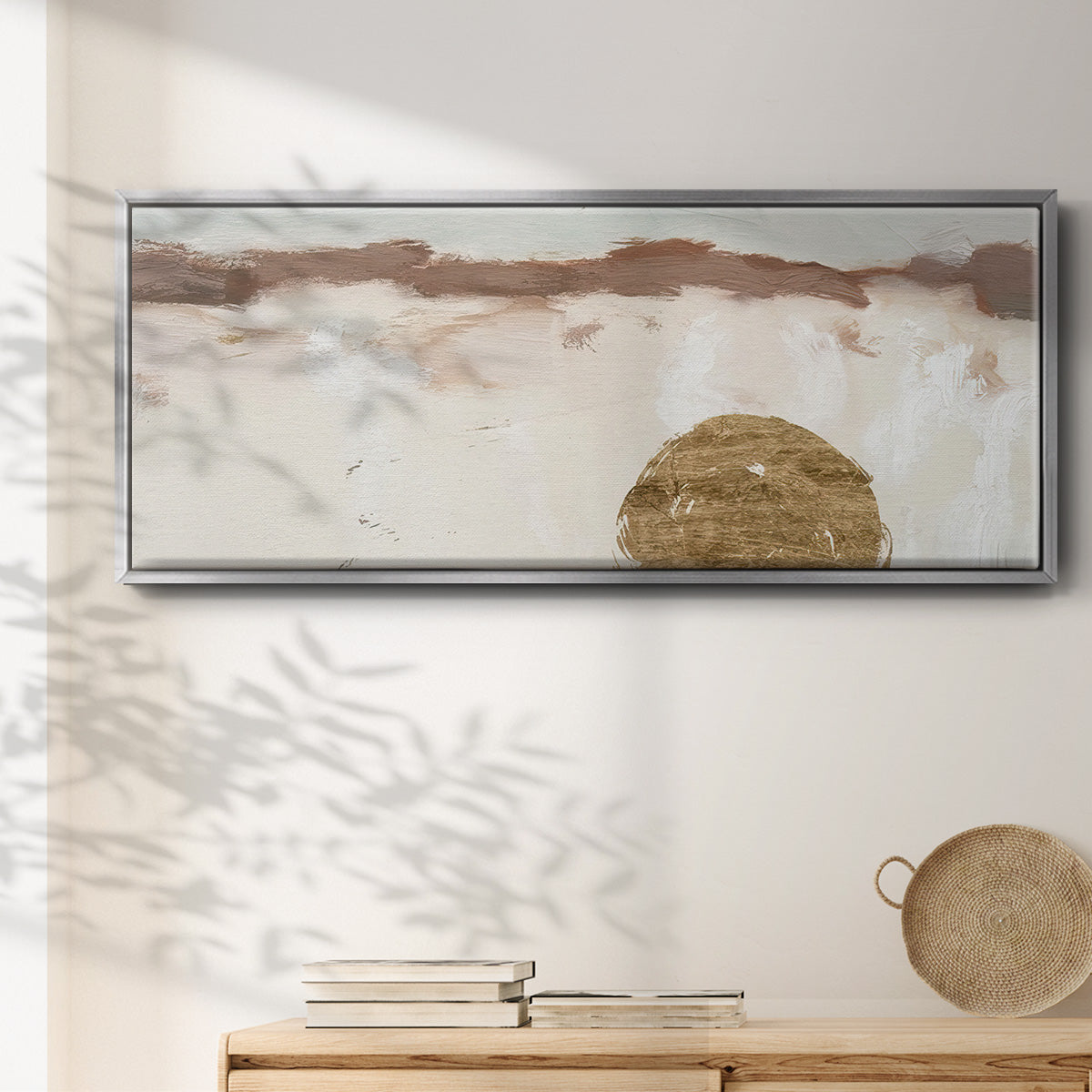 Winter Medallion III - Floater Framed Canvas Print
