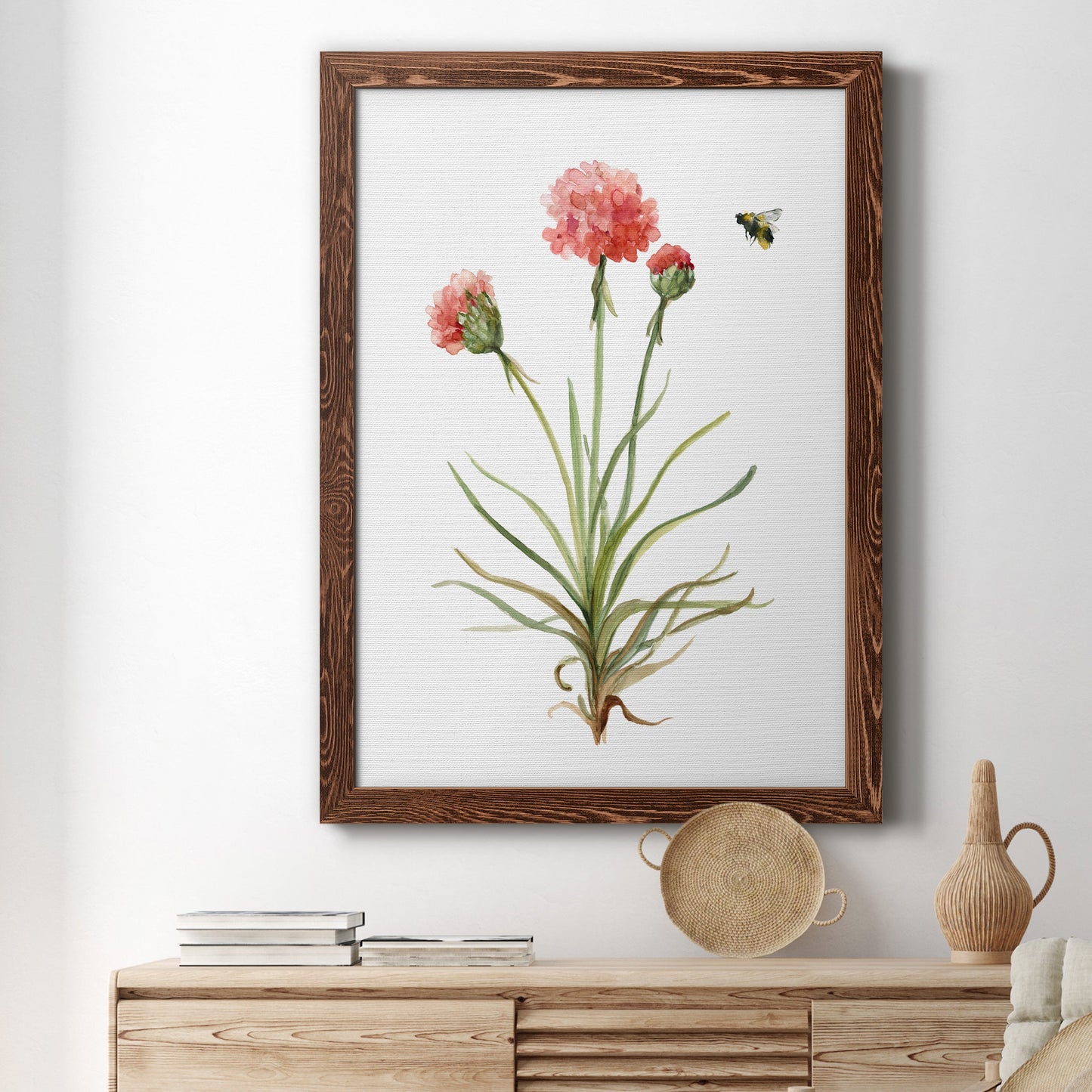 Wildflower Botanical III - Barnwood Framed Canvas Print