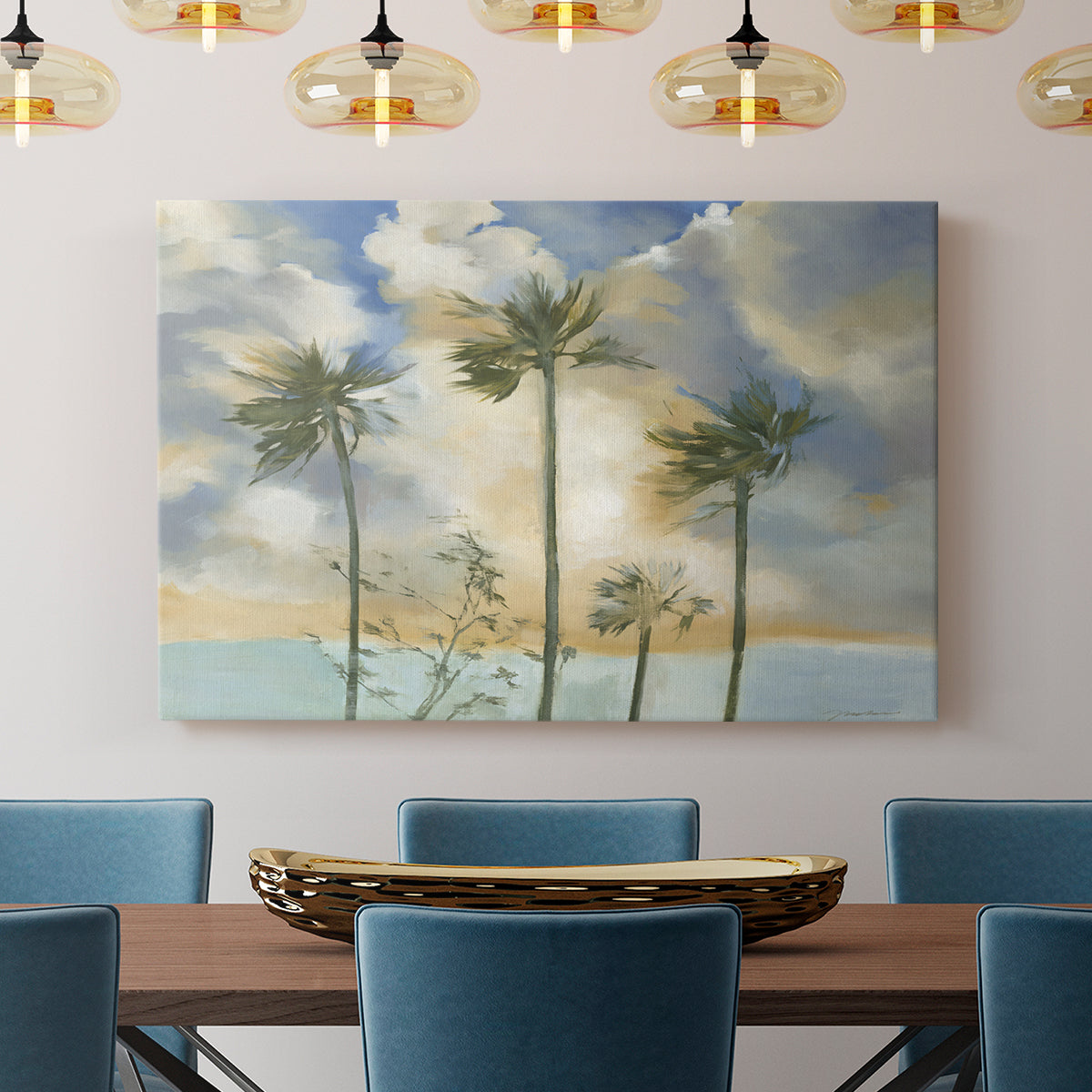 Palms in the Wind - Canvas Art Print