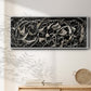 Linear Movement II - Floater Framed Canvas Print