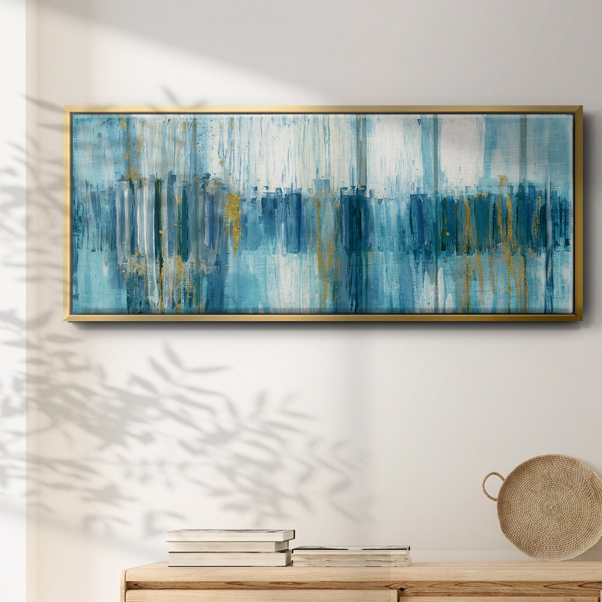 Abstract Saturnia - Floater Framed Canvas Print