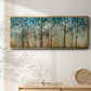 Sunlit Birch Grove - Floater Framed Canvas Print