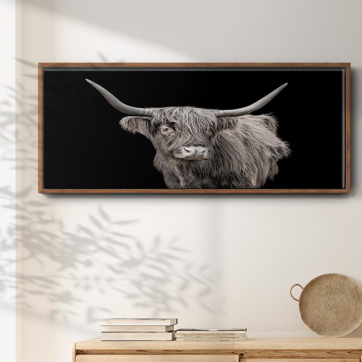 It's a Mooood I - Floater Framed Canvas Print