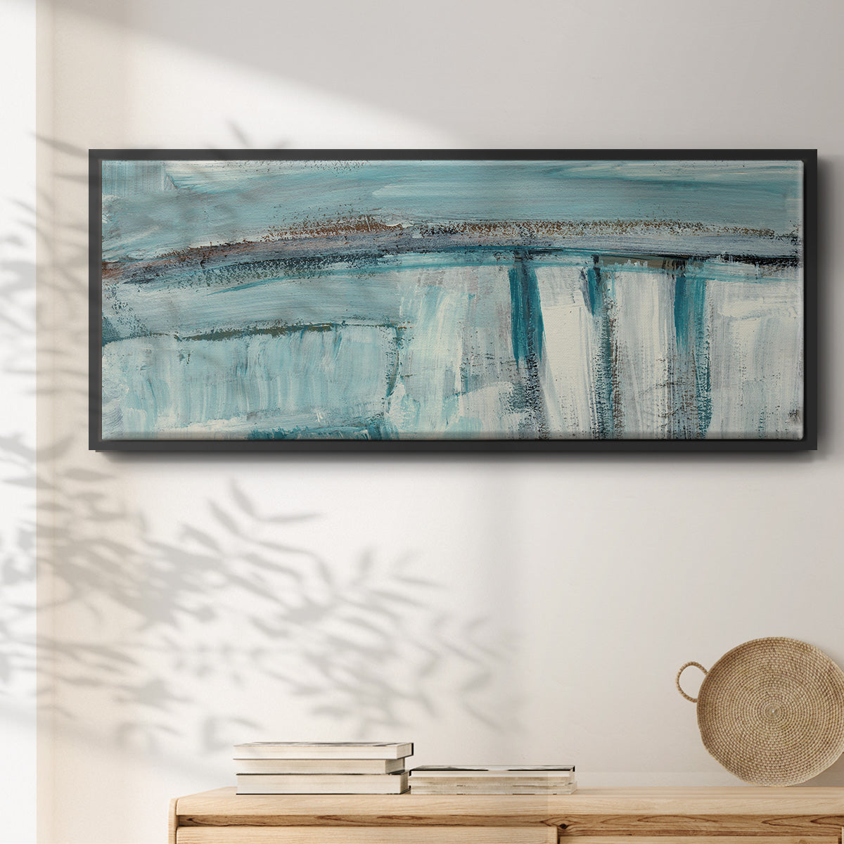 Acqua I - Floater Framed Canvas Print