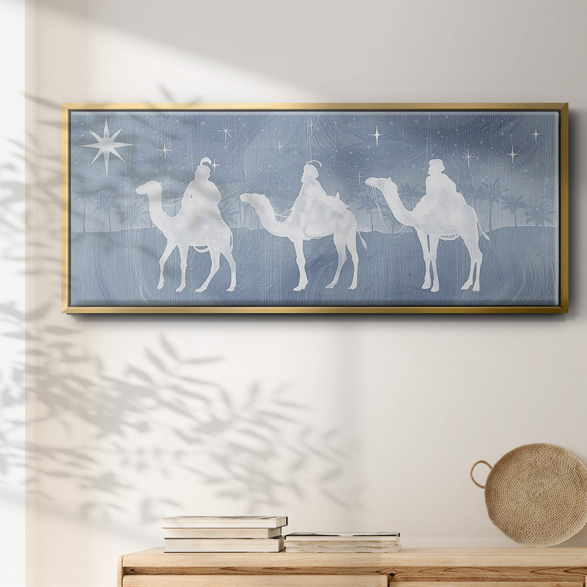 Star of Bethlehem Collection D - Floater Framed Canvas Print
