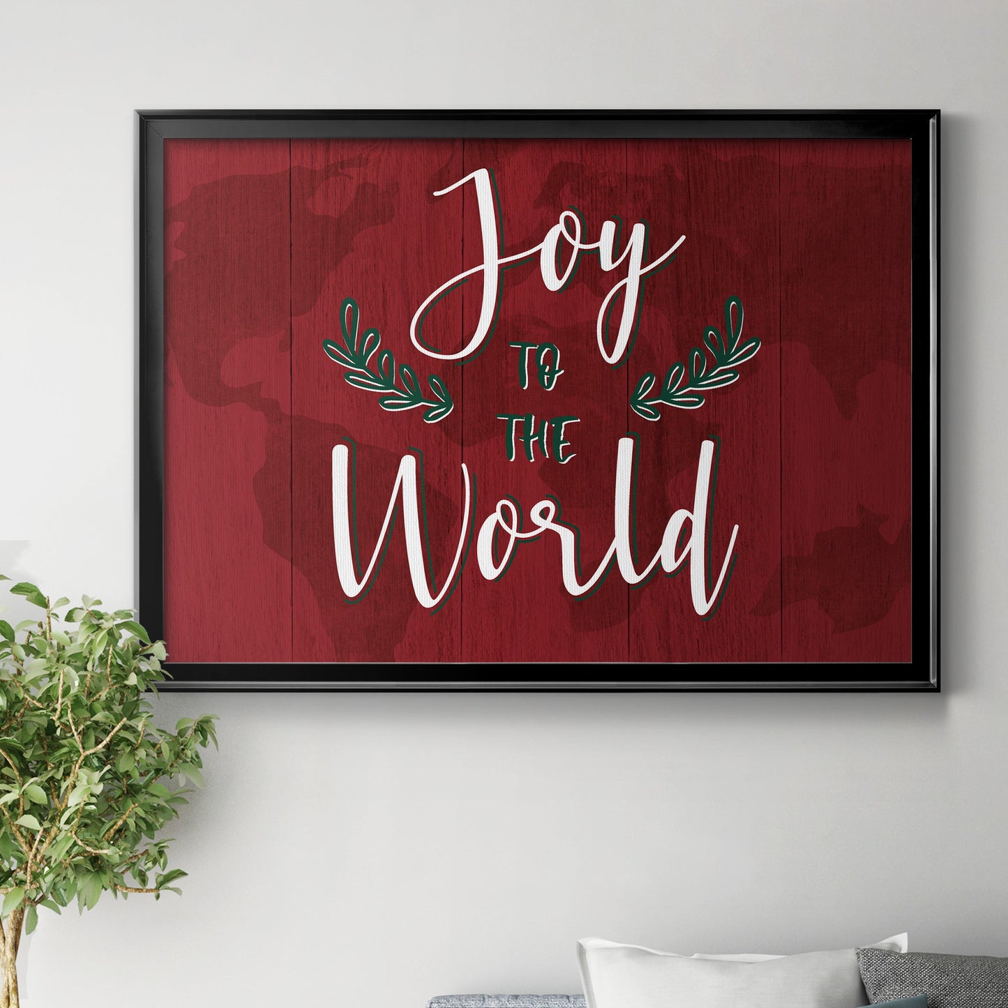 Joy to the World Premium Classic Framed Canvas - Ready to Hang