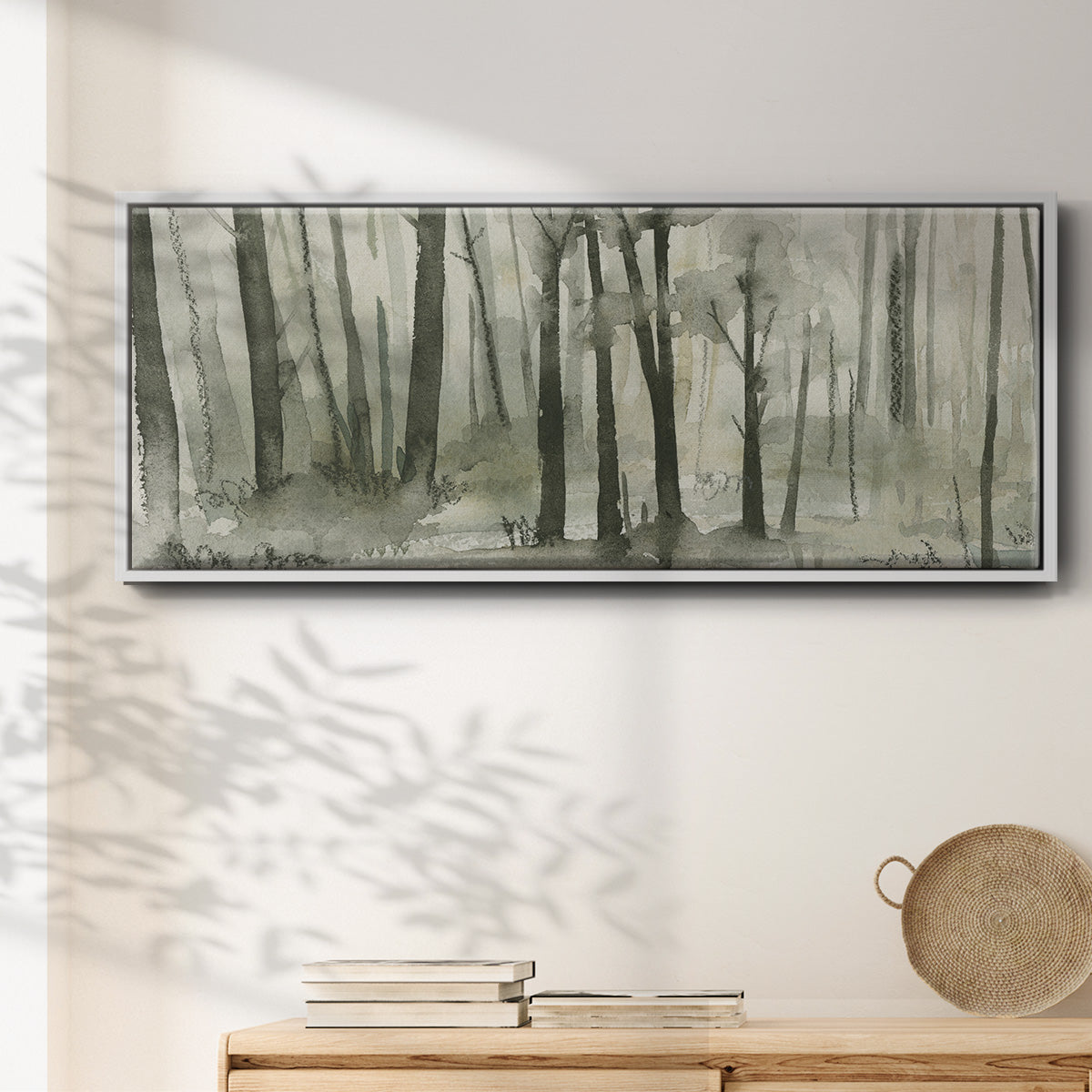 Into the Woods I - Floater Framed Canvas Print