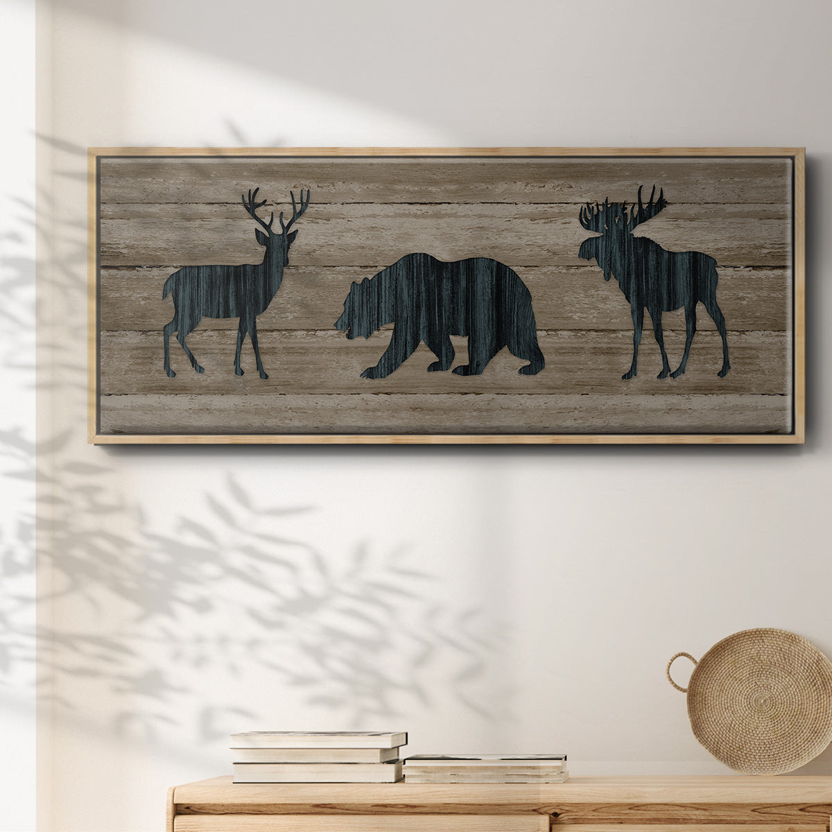 Woodland Trio - Floater Framed Canvas Print