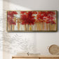 Red Trees - Floater Framed Canvas Print