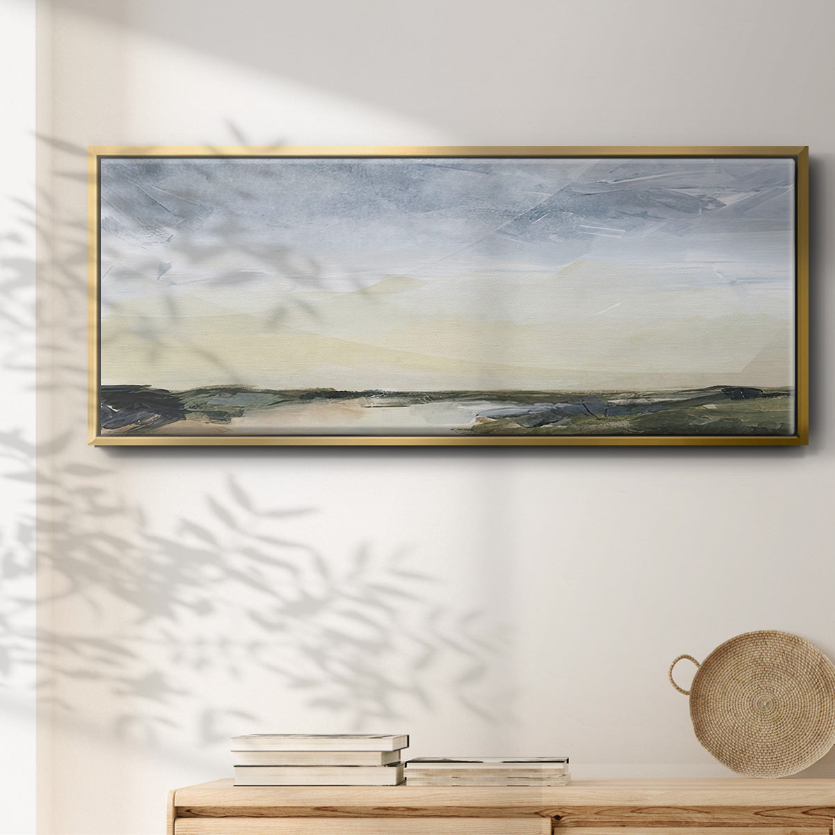 Green Ridge II - Floater Framed Canvas Print