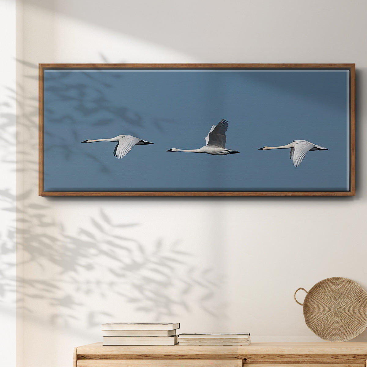 Wing Up Wing down - Floater Framed Canvas Print