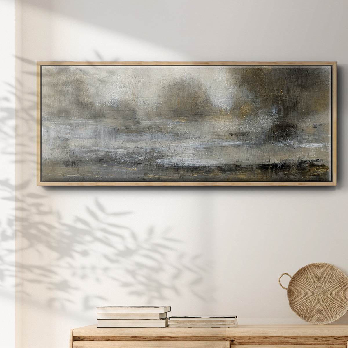 Gilt Landscape I - Floater Framed Canvas Print
