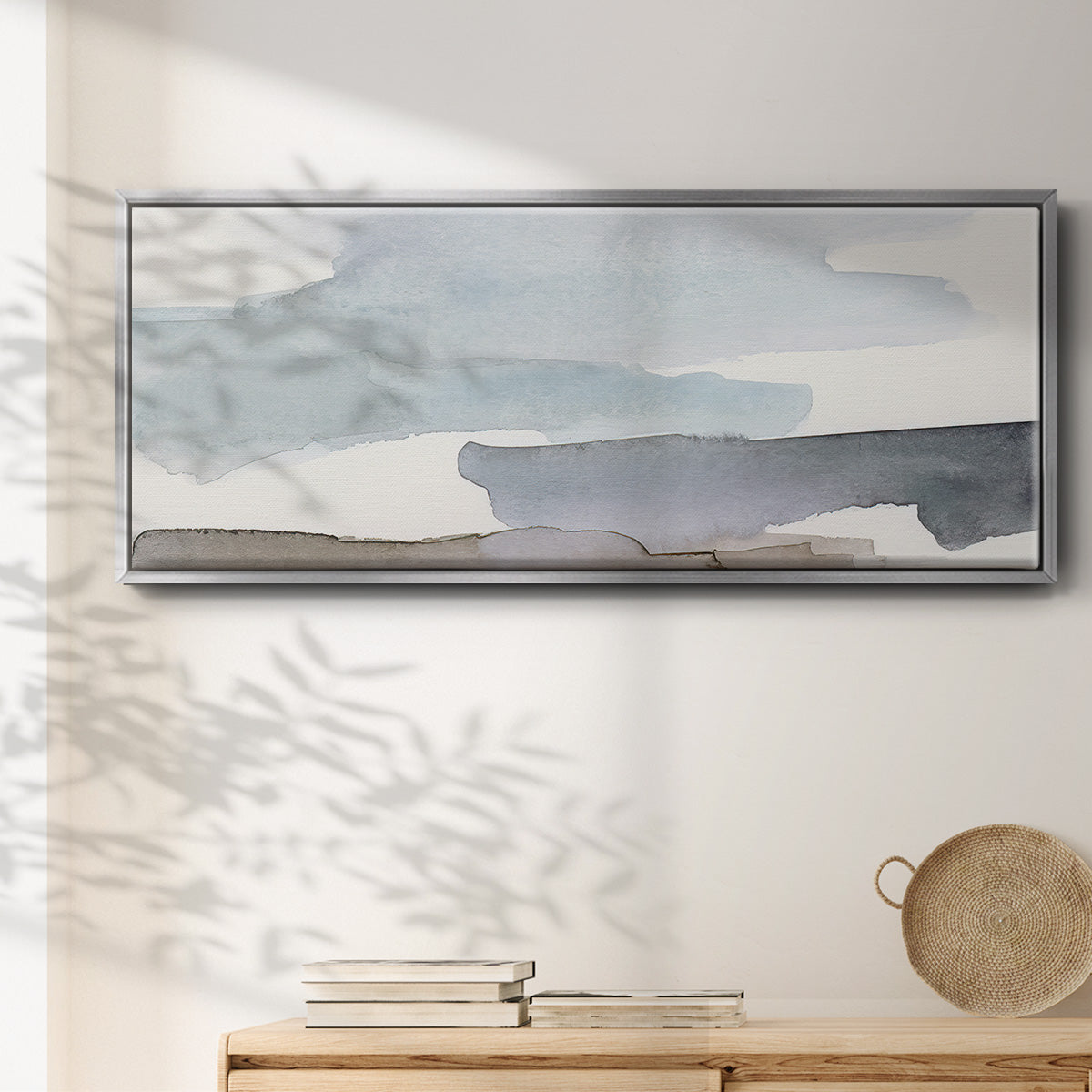 Coastal Tones III - Floater Framed Canvas Print