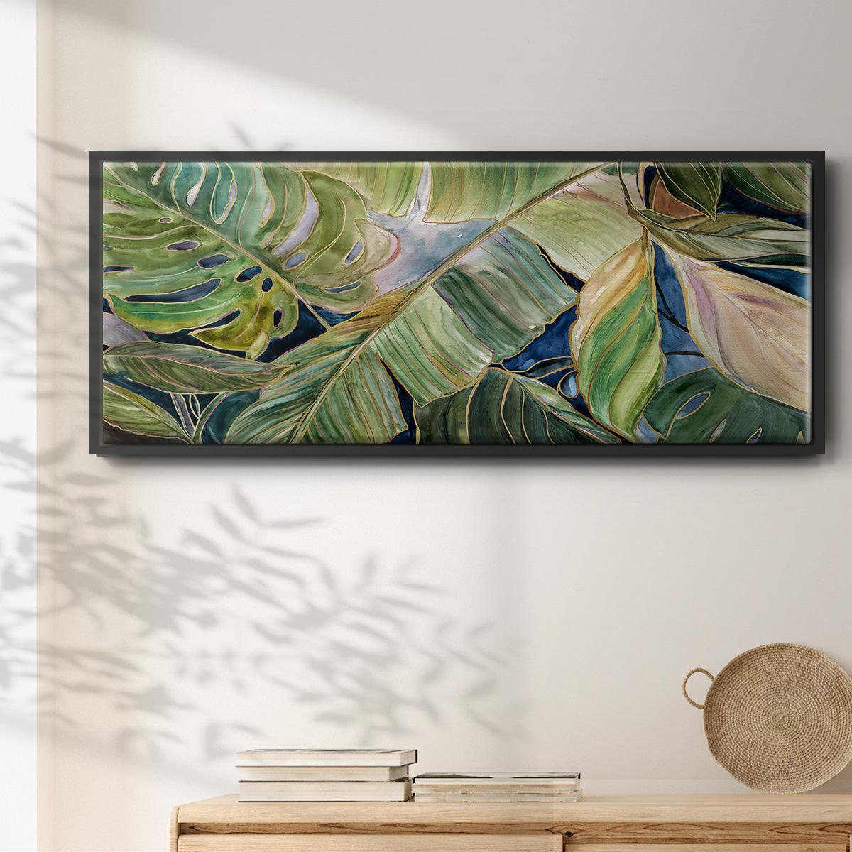 Sun Tipped Tropicals - Floater Framed Canvas Print