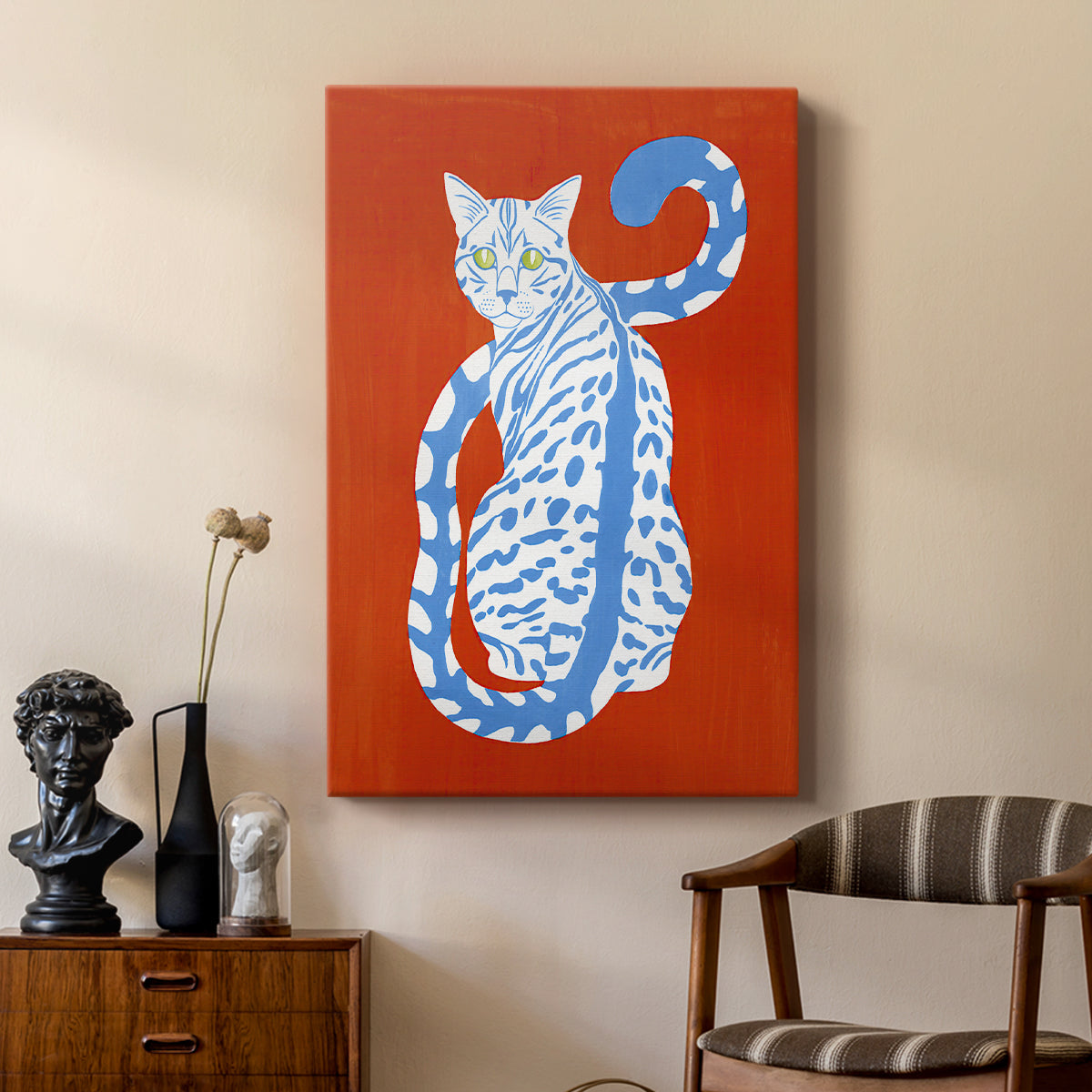 Complementary House Cat II - Canvas Art Print