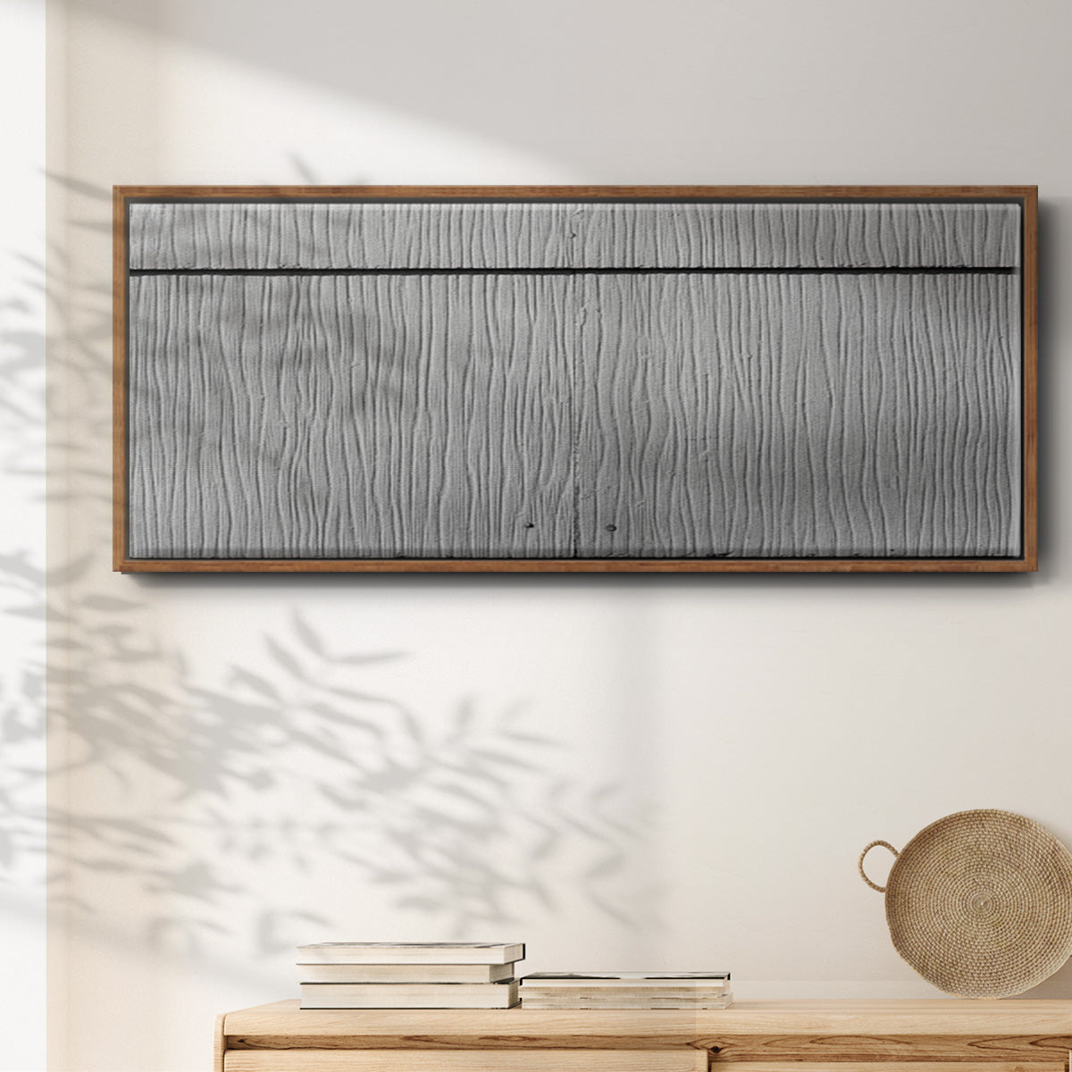 Found Textures I - Floater Framed Canvas Print