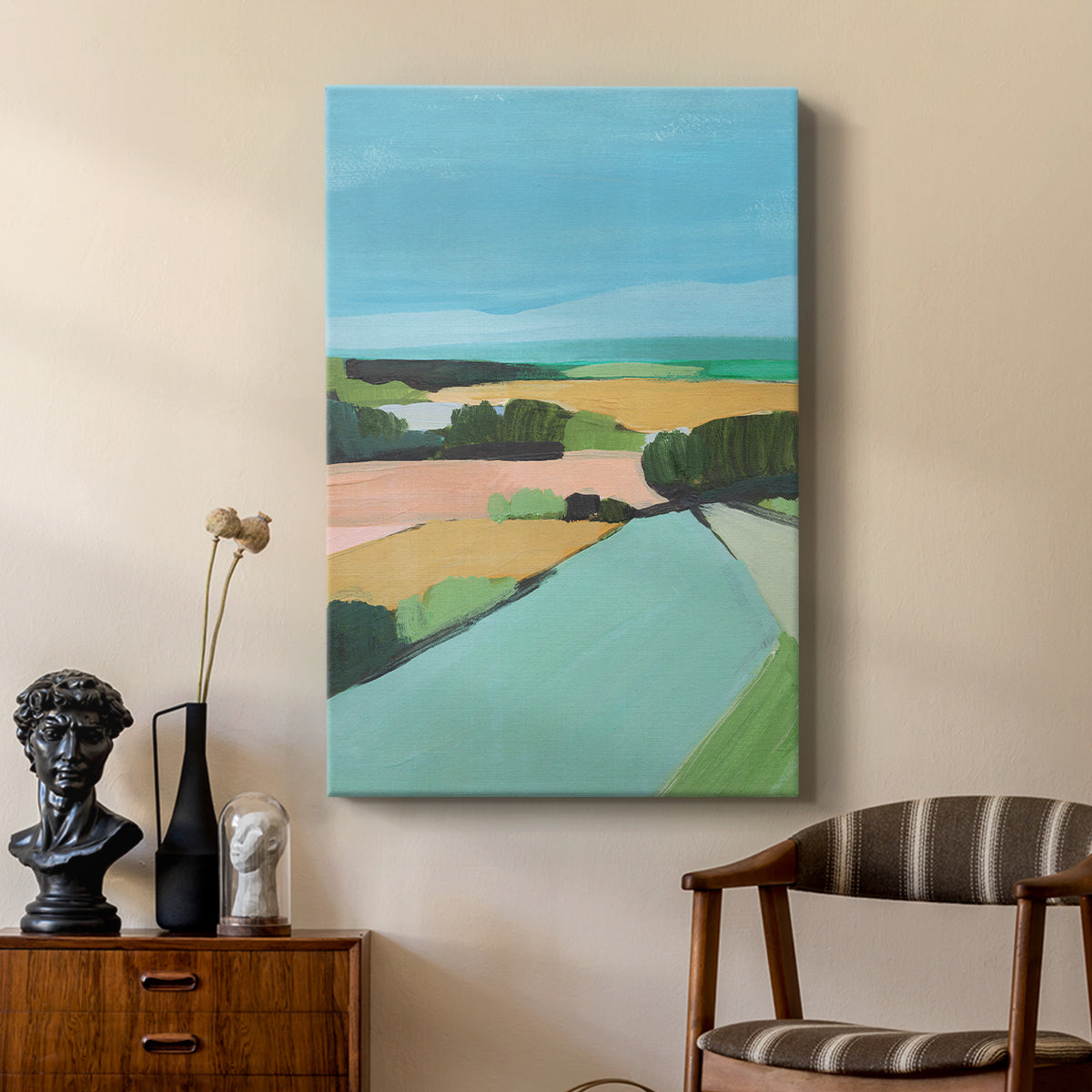 Bright Colored Countryside II - Canvas Art Print