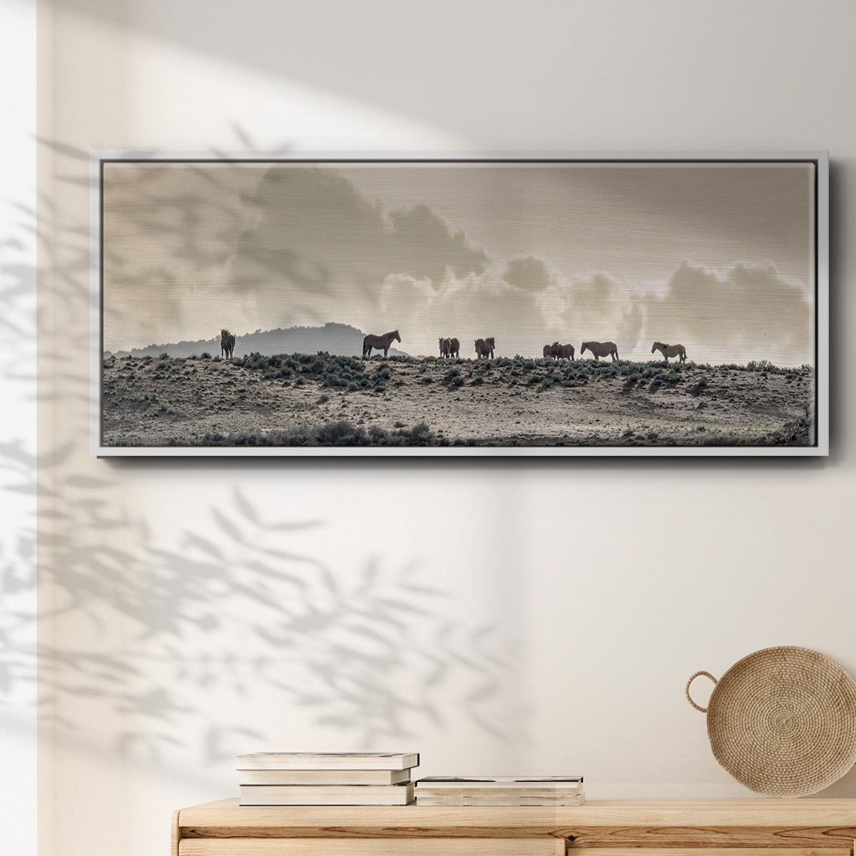 Wild Horse Ridge - Floater Framed Canvas Print