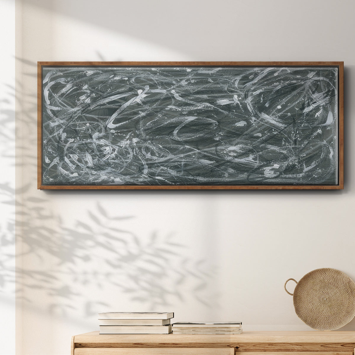 Static Scramble II - Floater Framed Canvas Print
