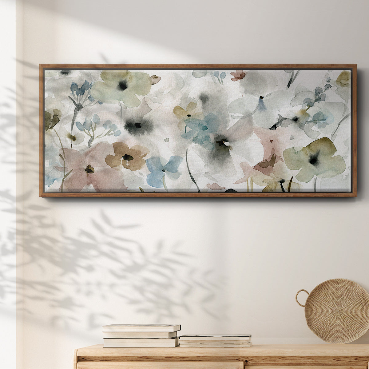 Evening Garden - Floater Framed Canvas Print
