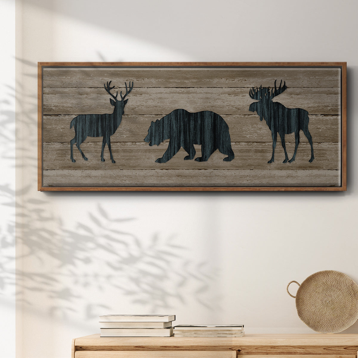 Woodland Trio - Floater Framed Canvas Print