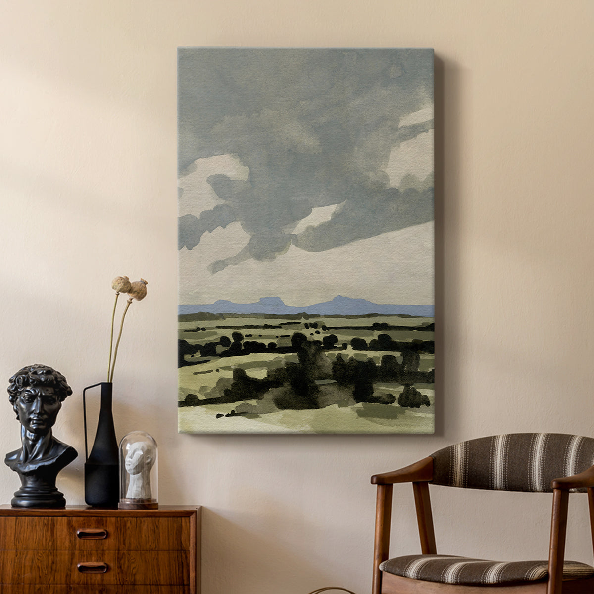 Pink Hazy Sky I - Canvas Art Print