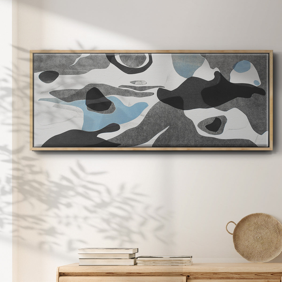 Rivers & Stones III - Floater Framed Canvas Print