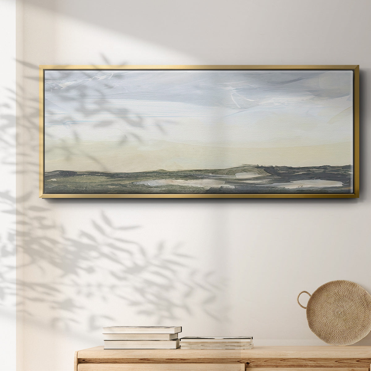 Green Ridge I - Floater Framed Canvas Print