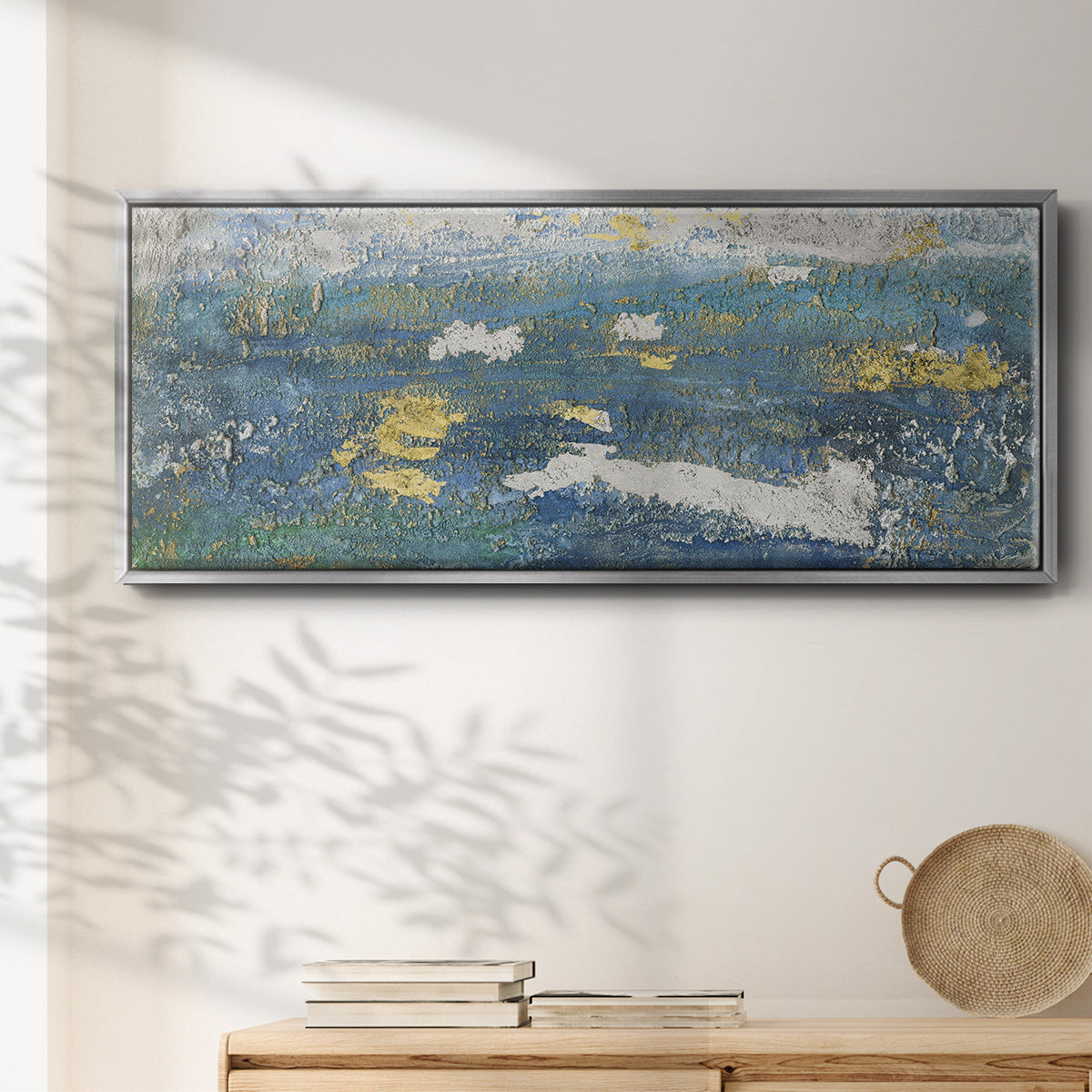 Sparkling Sea II - Floater Framed Canvas Print