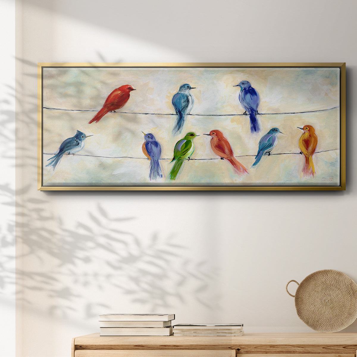 Chatter - Floater Framed Canvas Print