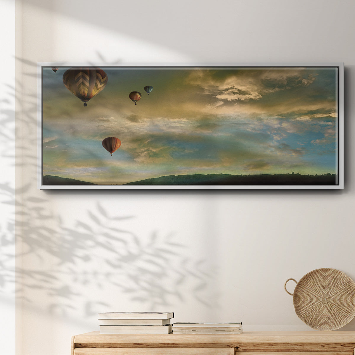 Sunset Rendezvous - Floater Framed Canvas Print