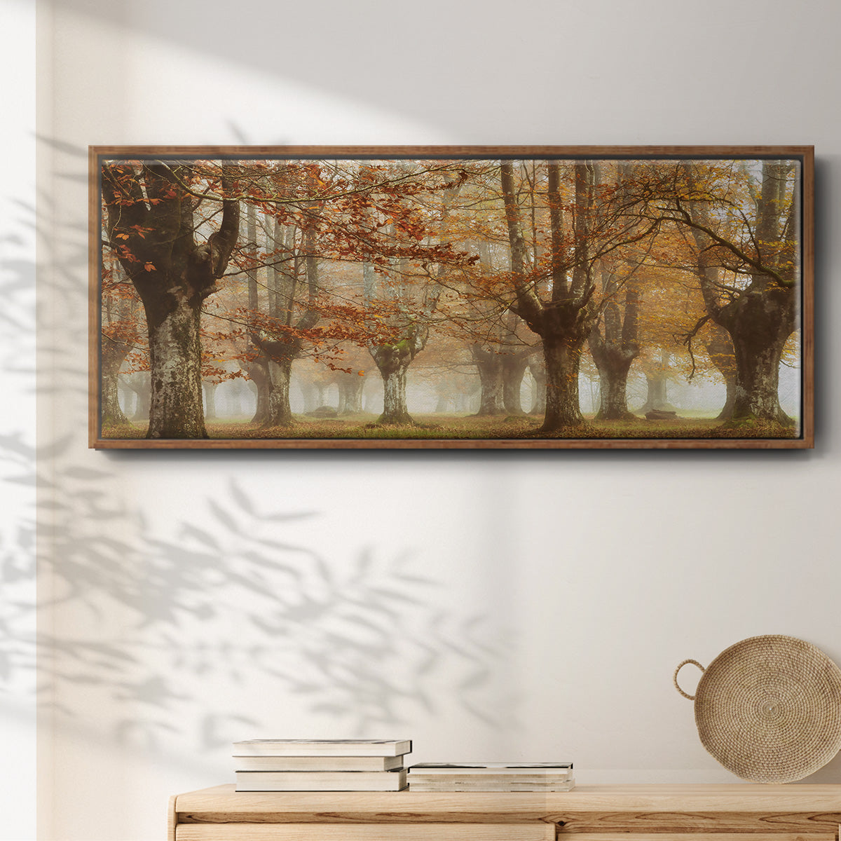 Misty Pan - Floater Framed Canvas Print