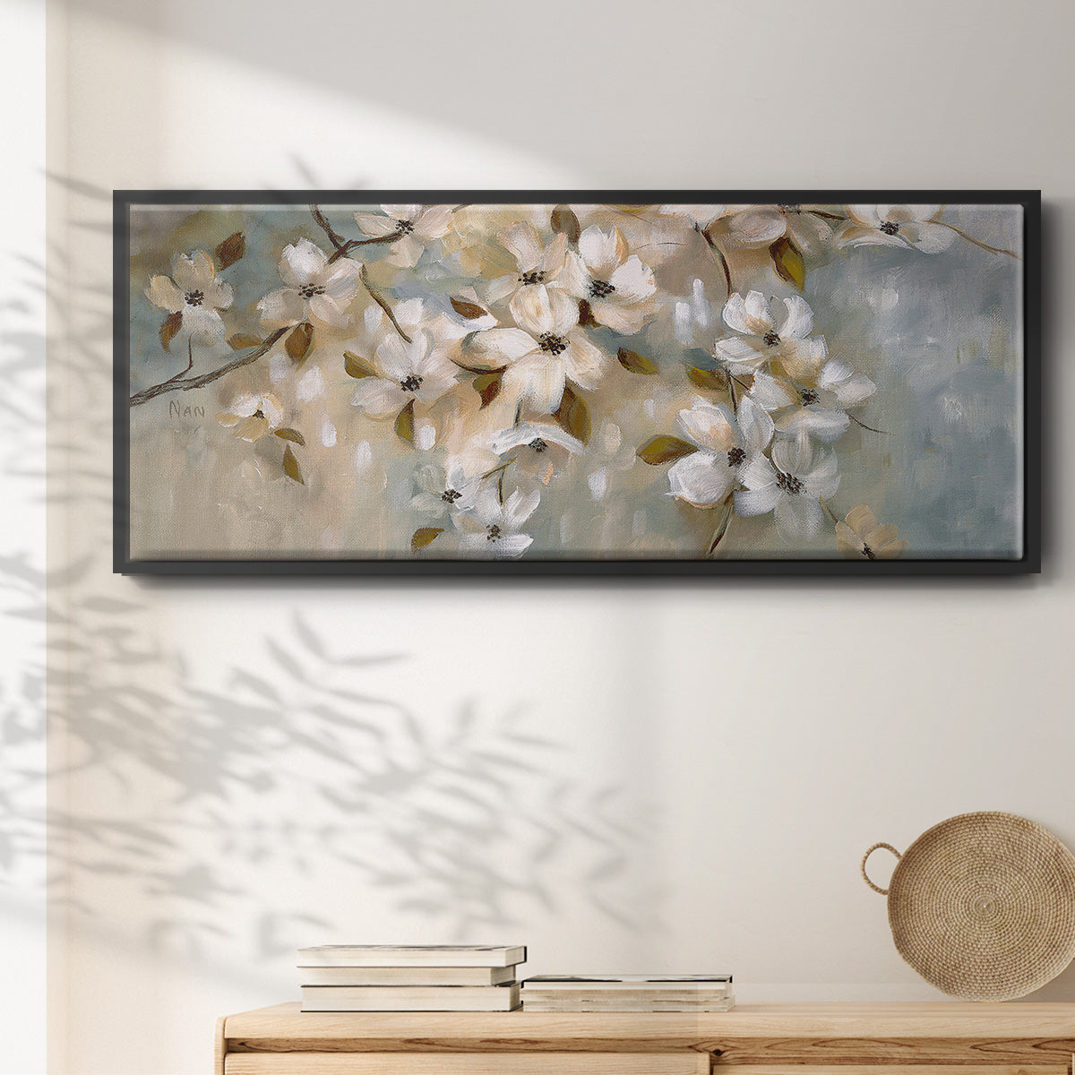 Blossoms of May - Floater Framed Canvas Print