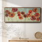 Warm Meadow Poppies - Floater Framed Canvas Print