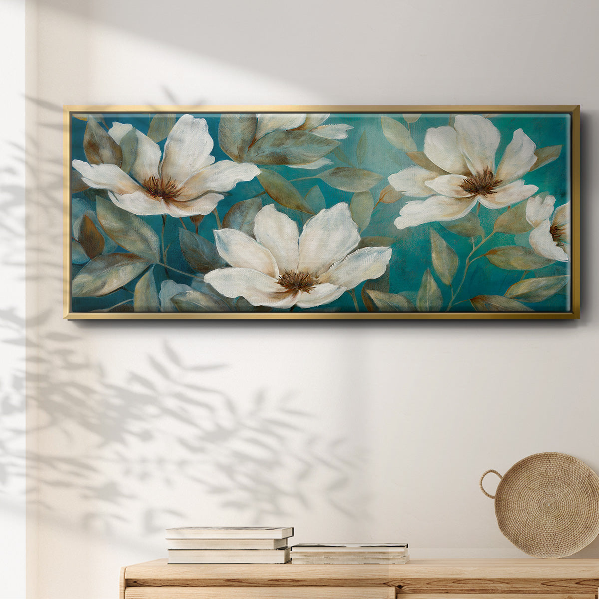 Shade of Blue - Floater Framed Canvas Print