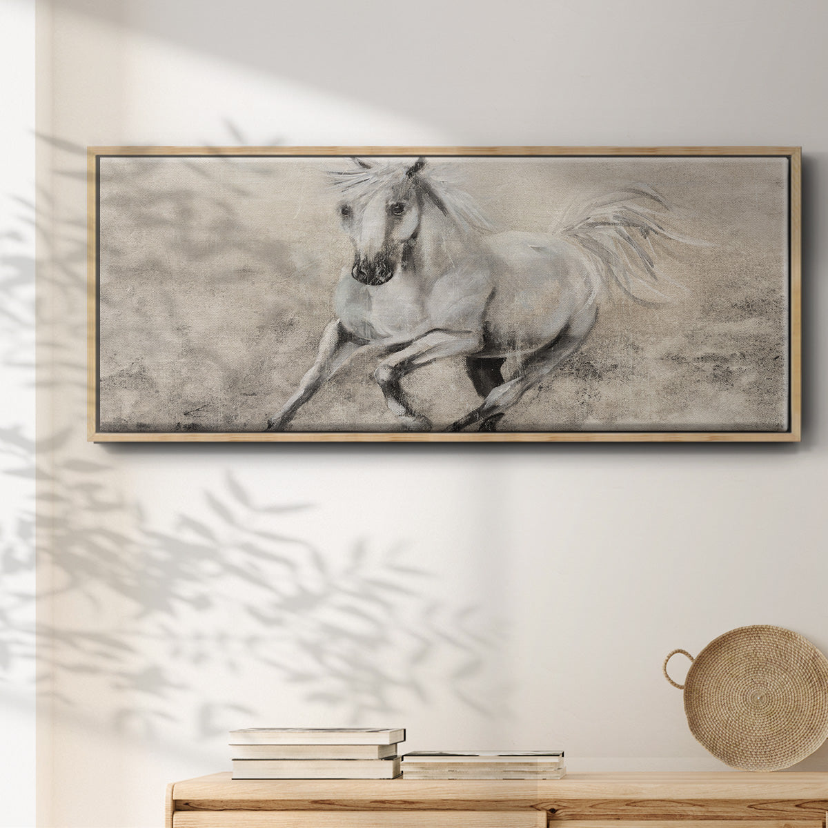 Majestic Stallion II - Floater Framed Canvas Print