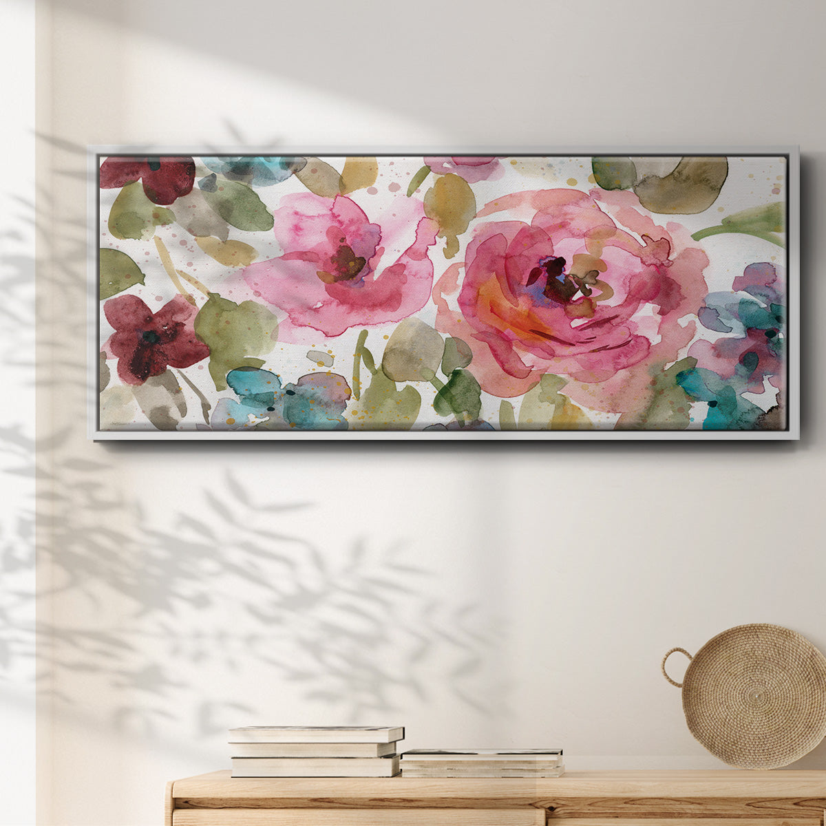 Garden Palette I - Floater Framed Canvas Print
