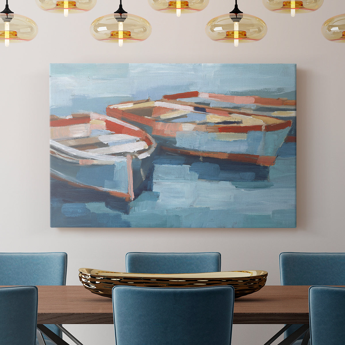 Primary Boats II - Canvas Art Print