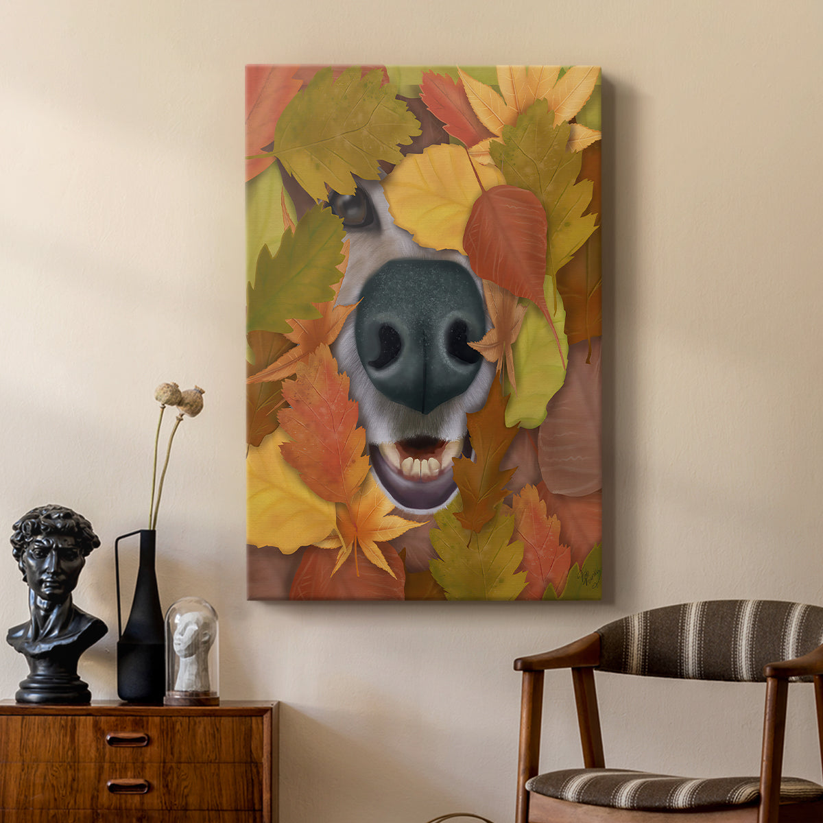 Sniffing Out Autumn - Canvas Art Print