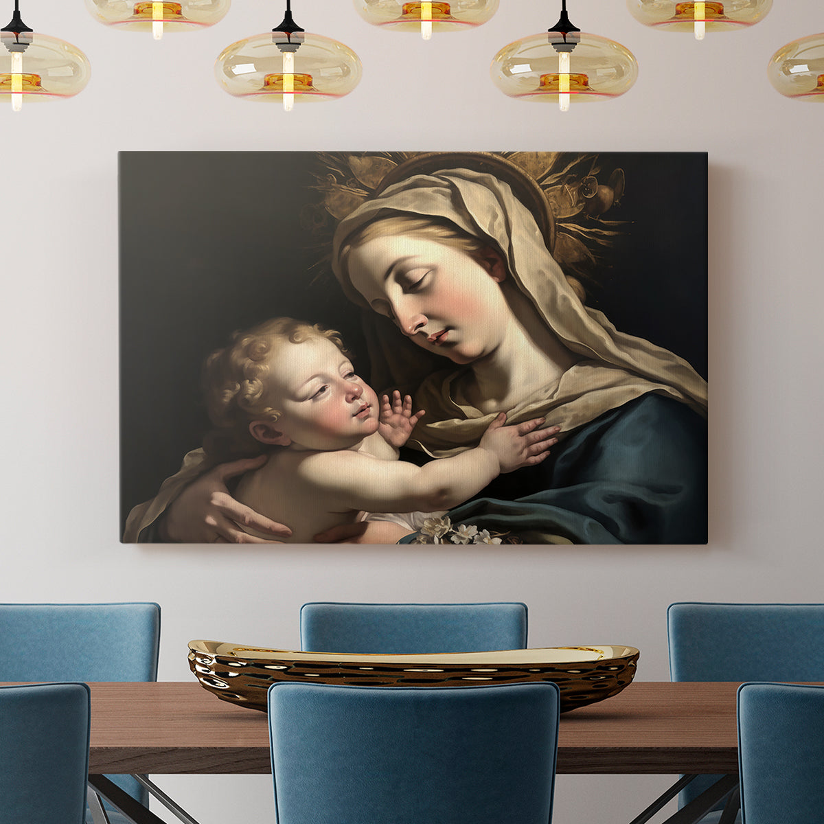 Madonna and Child LXXIII - Canvas Art Print